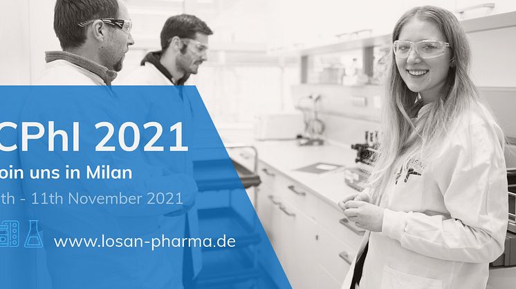 Join us on CPhI in Milan 9th - 11th November 2021