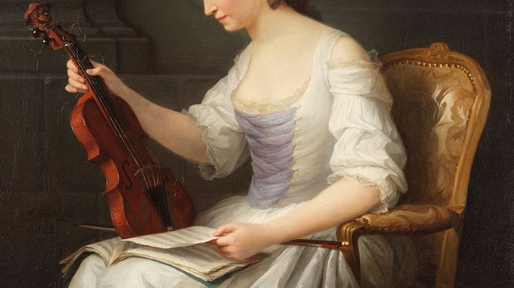 New acquisition: Anne Vallayer-Coster’s painting of a female violinist