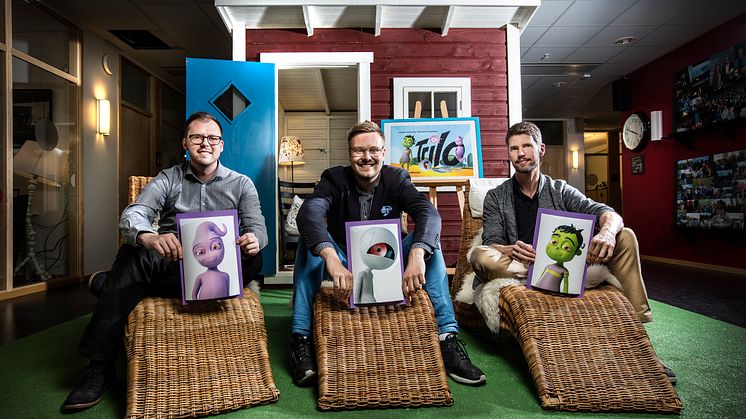 Erik Kylén, Linus Lundberg och Andréas Renberg är entreprenörerna bakom Trilo Interactive.