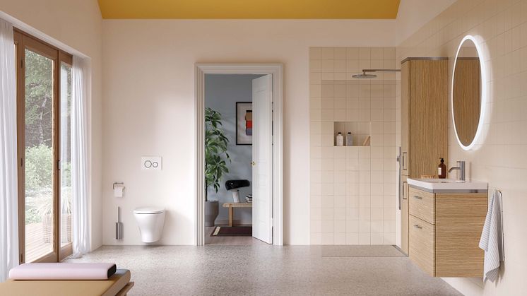 Nye Porsgrund Glow 68 er enkelt å installere sammen med de pålitelige Duofix-sisternene fra Geberit, selskapet som eier Porsgrund-merkevaren.
