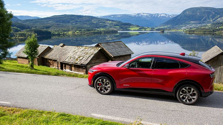 Mustang Mach-E 2020 Norge Oslo Bergen Aurland Flåm