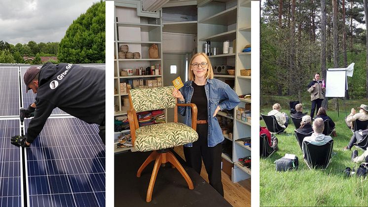 Grön Sol, Elins tapetserarverkstad och Cohiva är bland kandidaterna till hållbarhetspriset. 