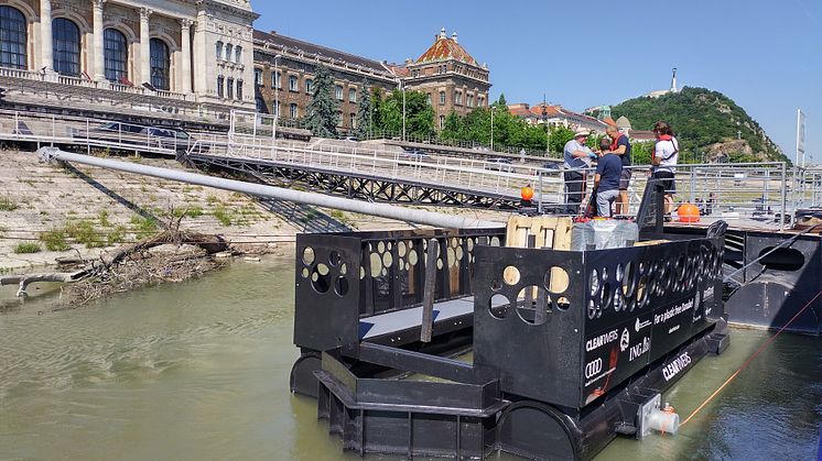 Plastik i Donau-floden indsamles og genanvendes