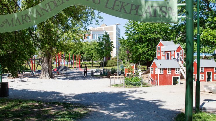 Mary Anderssons Lekplats  finalist till Stadsbyggnadspriset 2021