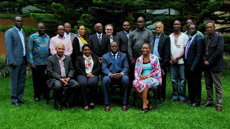 Group photo of the delegates that attended the GMES & Africa conference in Kigali, Rwanda     credits: GAF AG