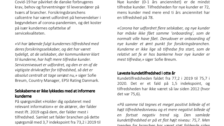 Vestjylland Forsikring har Danmarks mest tilfredse kunder