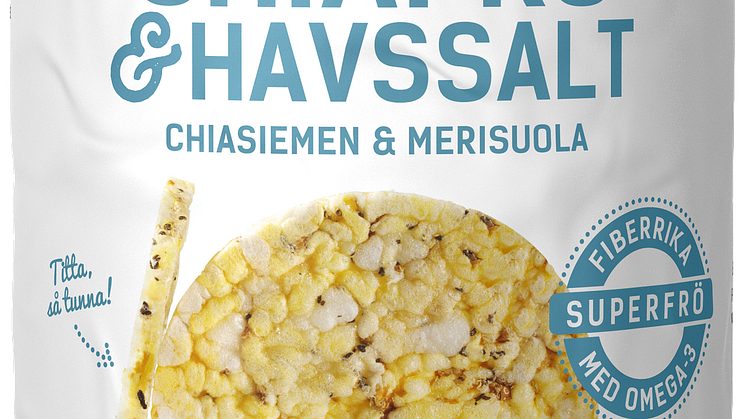 Maiskaker med chiafrø og havsalt