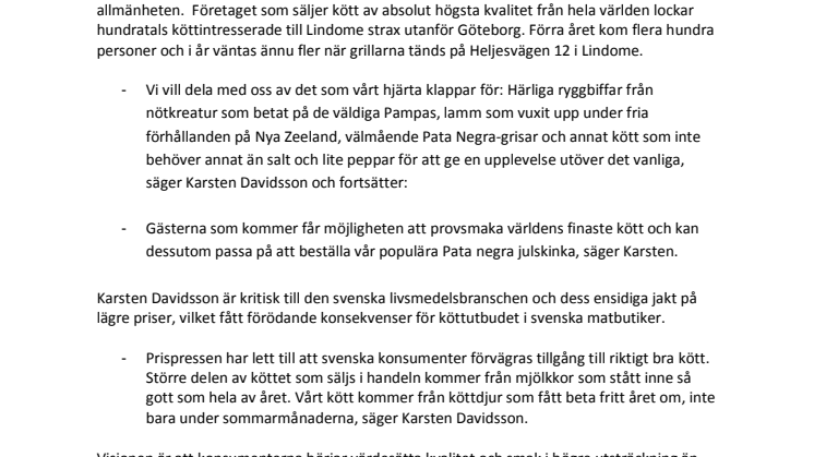 Öppet hus hos Meat The World 20 november