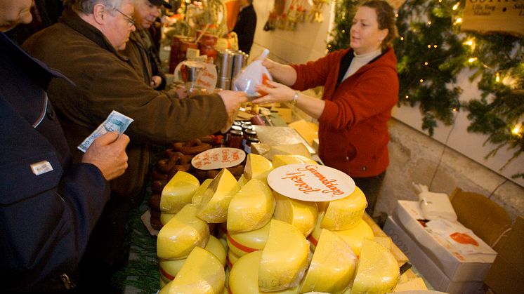 Julmarknad på Högestad Gods utanför Ystad