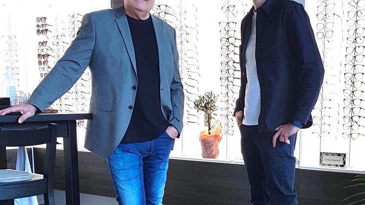 Ronny och Erik i sin nya butik KlarSynt Studio Malmö