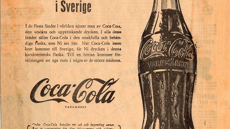 Dubbelt jubileum för Coca-Cola i Sverige