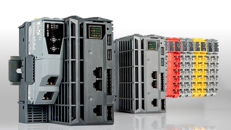 Den nya X20 Embedded PLC-familjen presenterar Intel Atom-prestanda i en bredd på endast 55 mm.