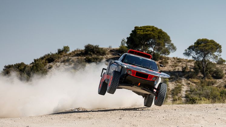 Test af Audi RS Q e-tron E2 i Zaragoza (juli 2022)