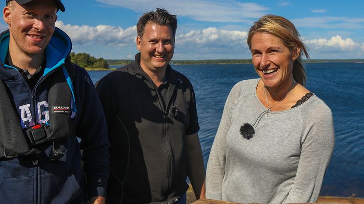 Erica Johansson, ny programledare i Gone Camping. Gäddfiske i Karlskrona skärgård.