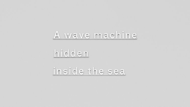 Katie Paterson - A Wave Machine Hidden Inside the Sea 