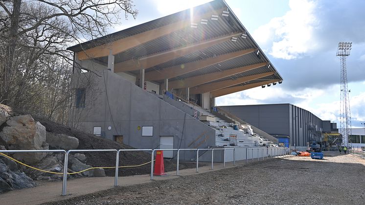 Östra läktaren på Rimnersvallen