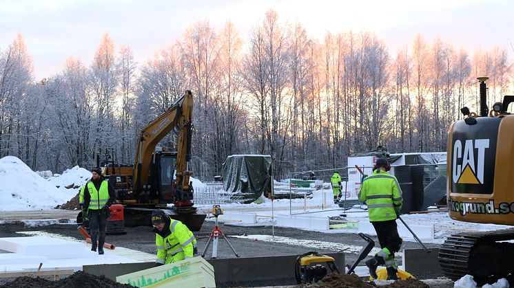 Arbetet i full gång