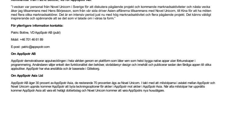 AppSpotr inne i en intensiv fas