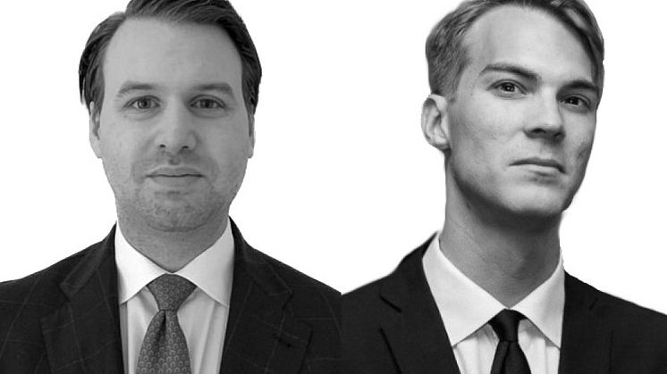 Kristoffer Sandberg (till vänster) och Nils Eriksson (till höger)