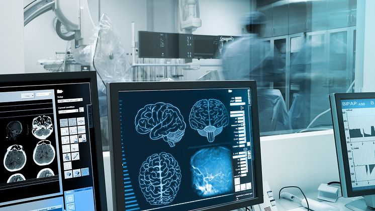 Study and practice with the human brain in x-ray laboratory