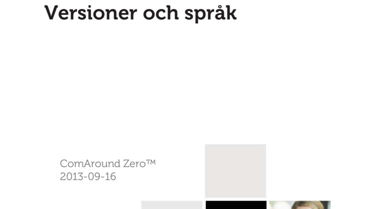 Versioner och Språk 2013