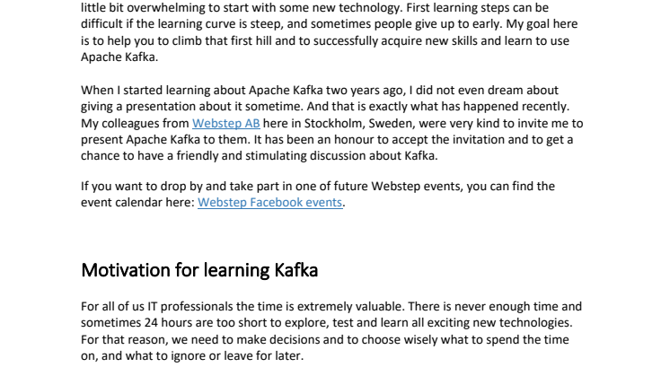 Apache Kafka in a nutshell