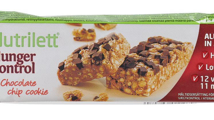 Nutrilett Hunger Control Chocolate Chip Cookie -ateriankorvikepatukka