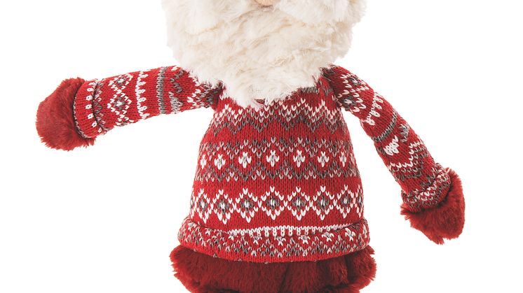 Little&Bigger ScandiClassics Dog Toy Pullover Santa