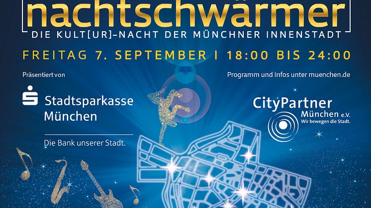 ​Die Stadtsparkasse München ist auch dieses Jahr wieder mit dabei als Presenting-Partner der Kult[ur]-Nacht der Münchner Innenstadt am Freitag, 7. September 2018.