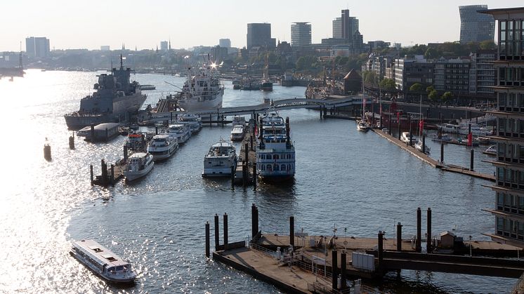 Hamburg Udsigt fra Plaza-Elbphilharmonie