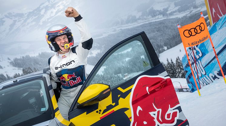 Audi e-tron på styrtløbsløjpe