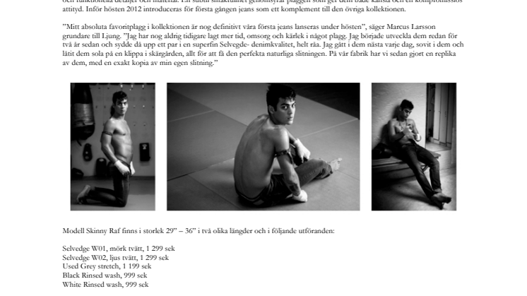 Selvedge Denim Collection by LJUNG