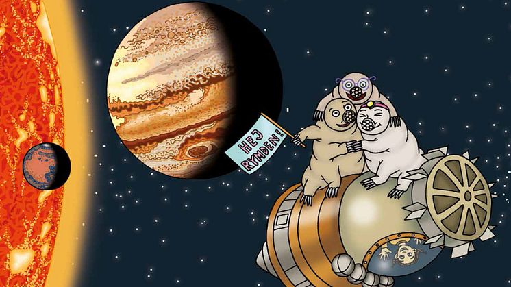 Leia och björndjuren (fri användning). Illustration: Lovisa Lesse