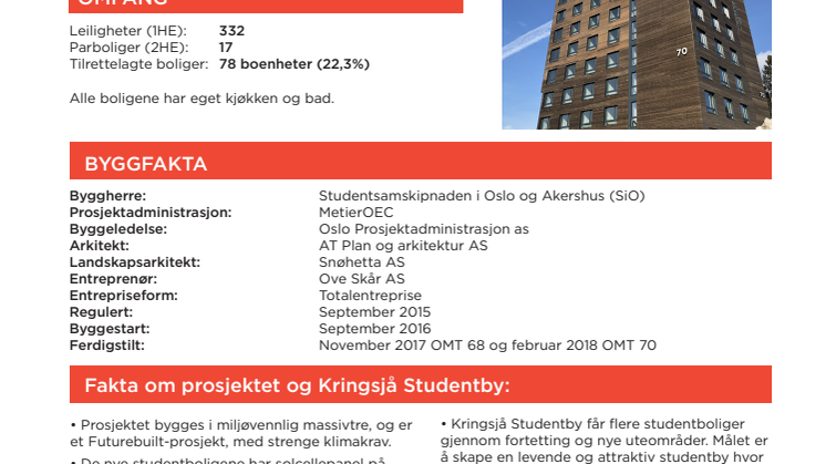  Presseinvitasjon til åpningen av Oslos grønneste studentboliger! (26. april kl. 10)