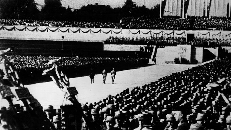 Bild ur filmen: Viljans triumf av Leni Riefenstahl, Tyskland 1934. Foto: Everett Collection/TT 