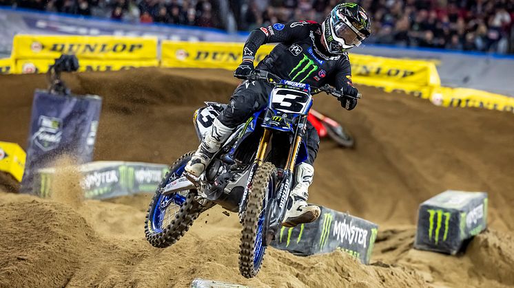 450SX：表彰台にあと一歩の4位となった#3 E・トマック（YZ450F）