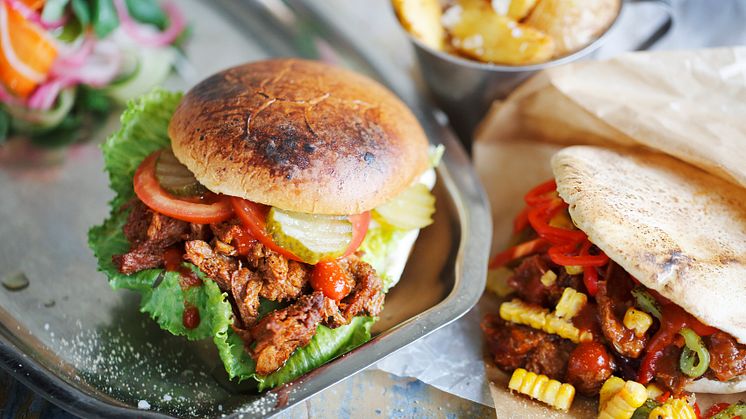 Hamburgare med Anamma Pulled Vego
