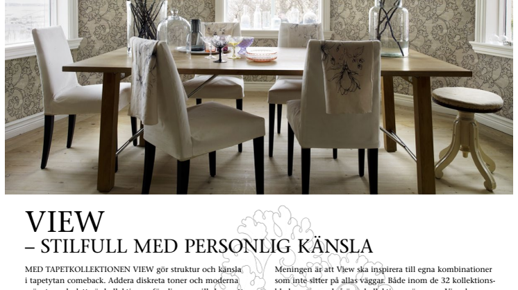VIEW – stilfull med personlig känsla