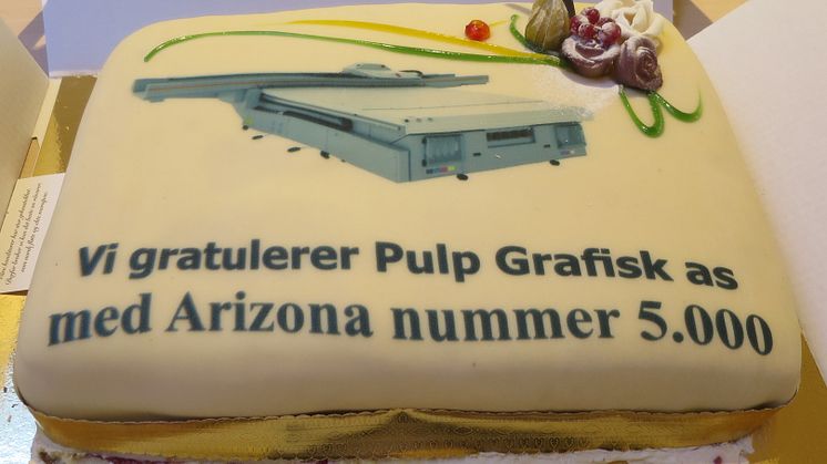 Arizona nummer 5000 levert til Pulp Grafisk as!