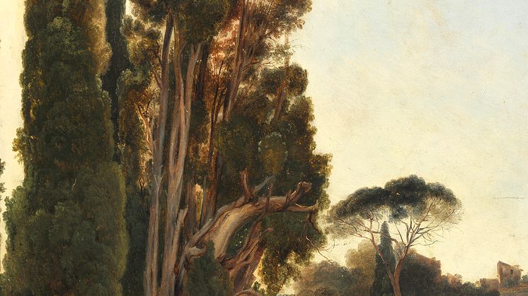 Fritz Petzholdt: "Parti fra Villa d'Este ved Tivoli" (1834)