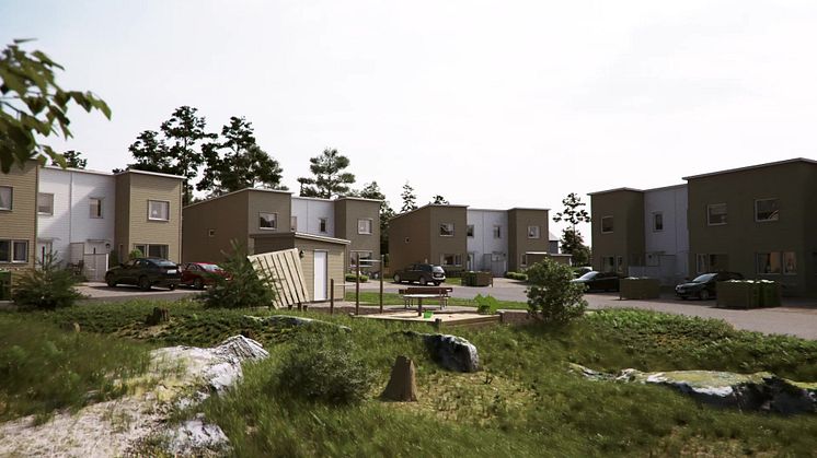 BoKlok Virket i Vänersborg - illustrationsvideo