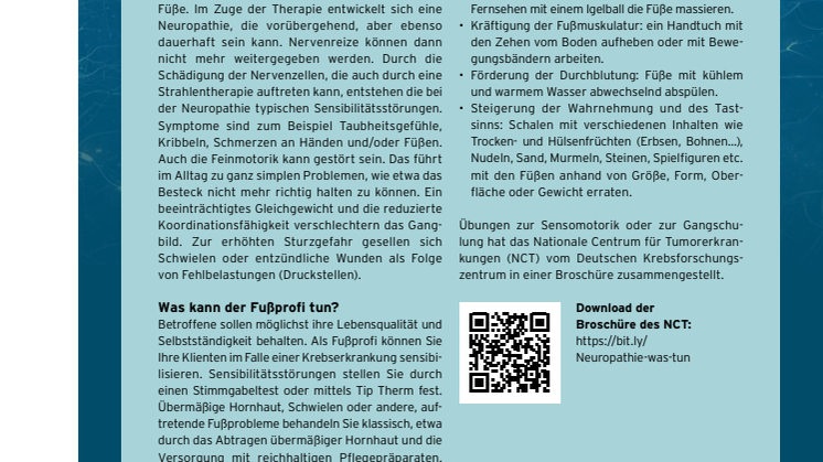 Neuropathie durch Zytostatika