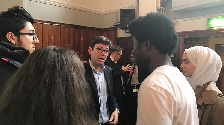 Mayor of Greater Manchester and young people come together to shape their future