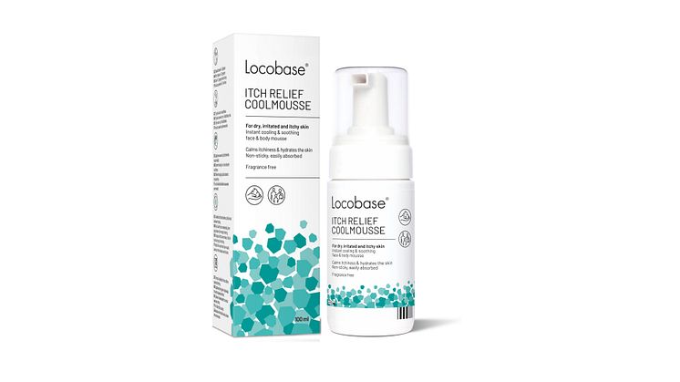 Nyhet! Locobase Itch Relief Coolmousse – lugnar omedelbart irriterad och kliande hud