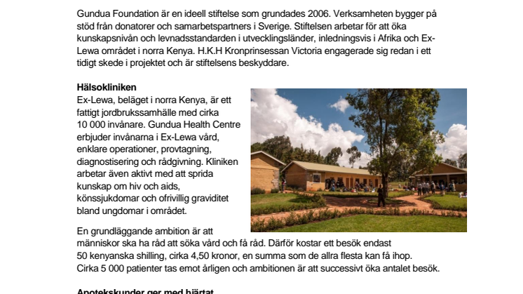 Fakta om Hjärtats engagemang i Gundua