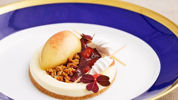 Desserten som serveras vid Nobelbanketten 2022