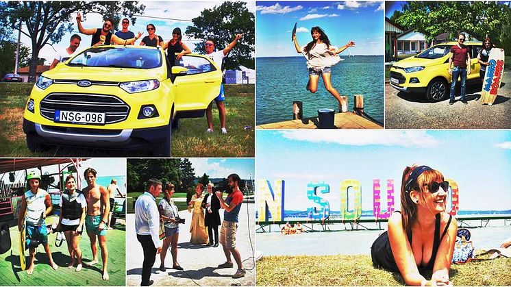 Ilyen autót még biztos nem láttál a magyar utakon! A Ford beszállt a balatoni turizmus népszerűsítésébe; a vadonatúj Ford EcoSport szállítja mindenhová a Balaton Száguldó Riporterét