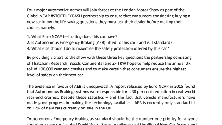 The Three Life-Saving Questions That New Car Buyers Must Ask
