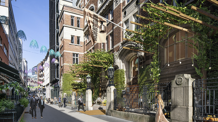 Lindab levererar ventilationskanaler i återvunnet stål till Jakobsbergsgatan 24 i Stockholm. Foto: WTR, AMF Fastigheter.