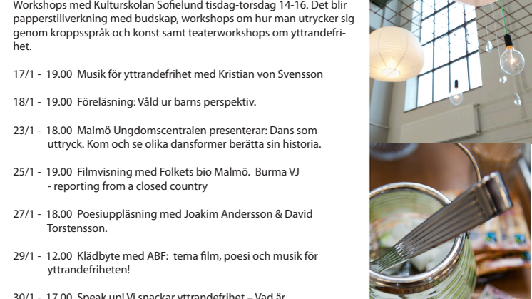 ﻿﻿Utställning om yttrandefrihet på Garaget "Express yourself"